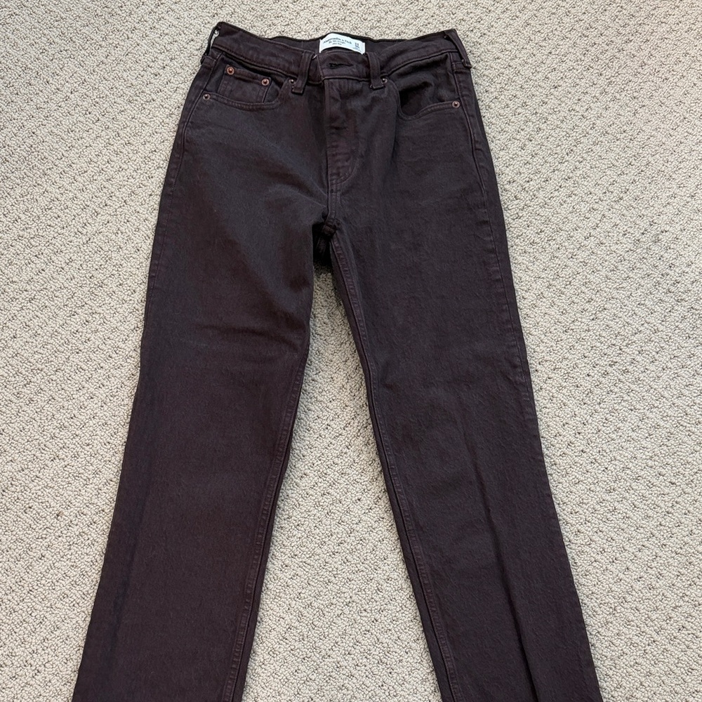 Abercrombie ‘the 90’s straight mid rise’ denim